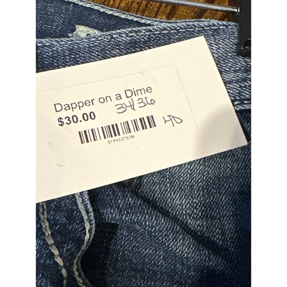 Ariat Denim Relaxed Boot Cut Mens Jeans 34/36 Heavy Stitching Distressed Style - Picture 7 of 7